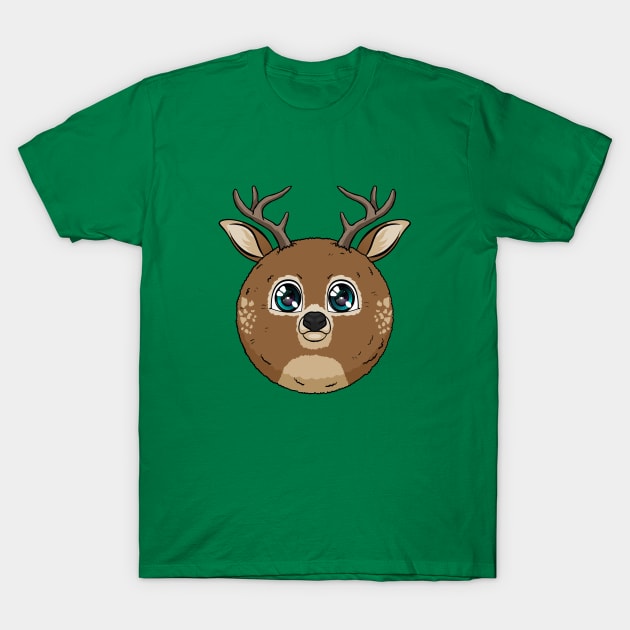 Deer Fluffball T-Shirt by Chimera Cub Club